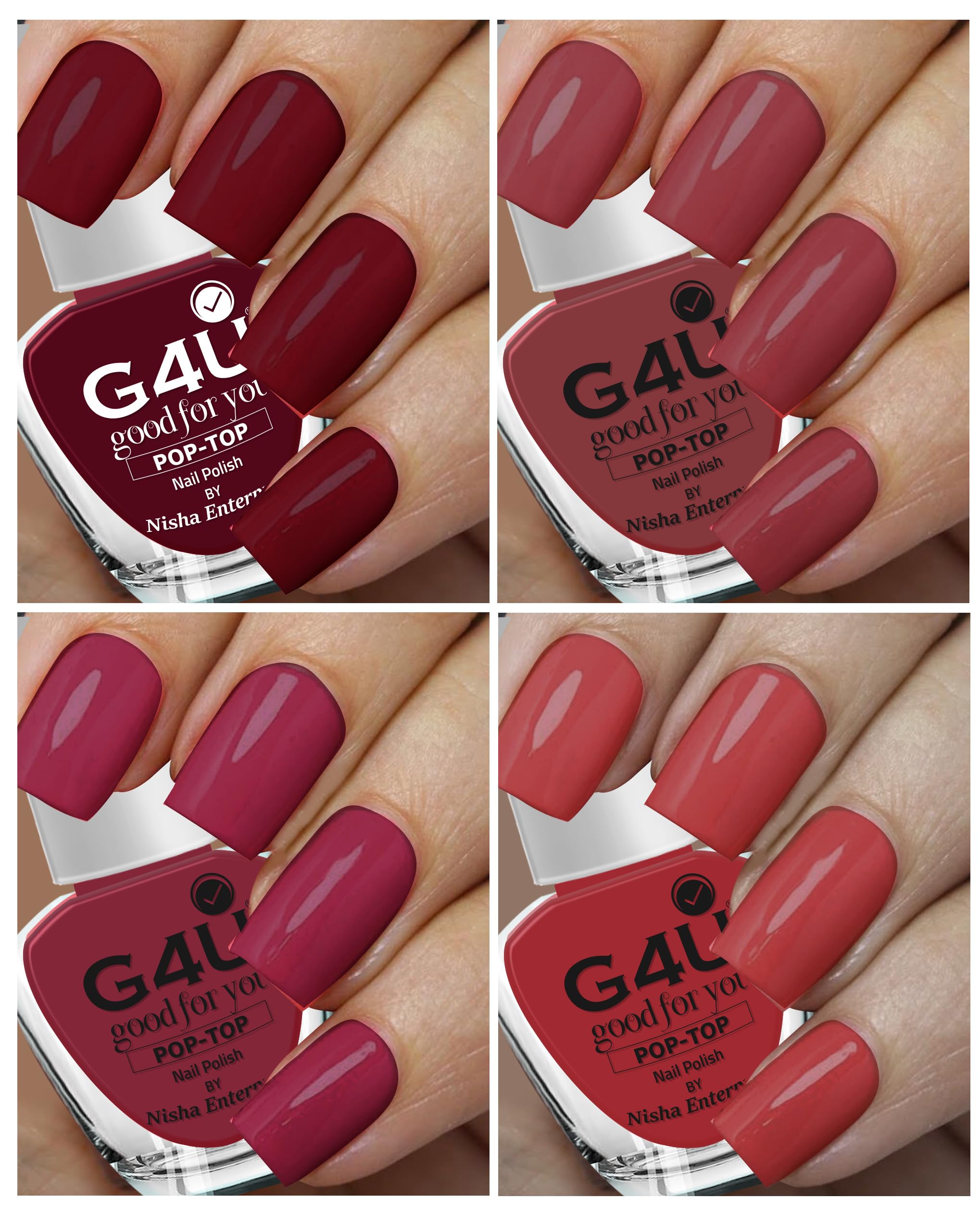 G4U 4 Pcs Quick Dry Nail Polish Kit A13