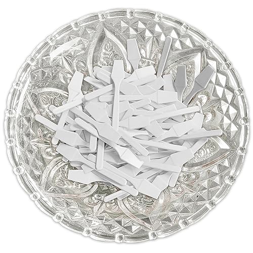 Miniatura 8 de AMT 110 espátulas cosméticas, espátula de plástico desechable de 2.5 pulgadas, cuchara de máscara de crema facial, cuchara de plástico para el