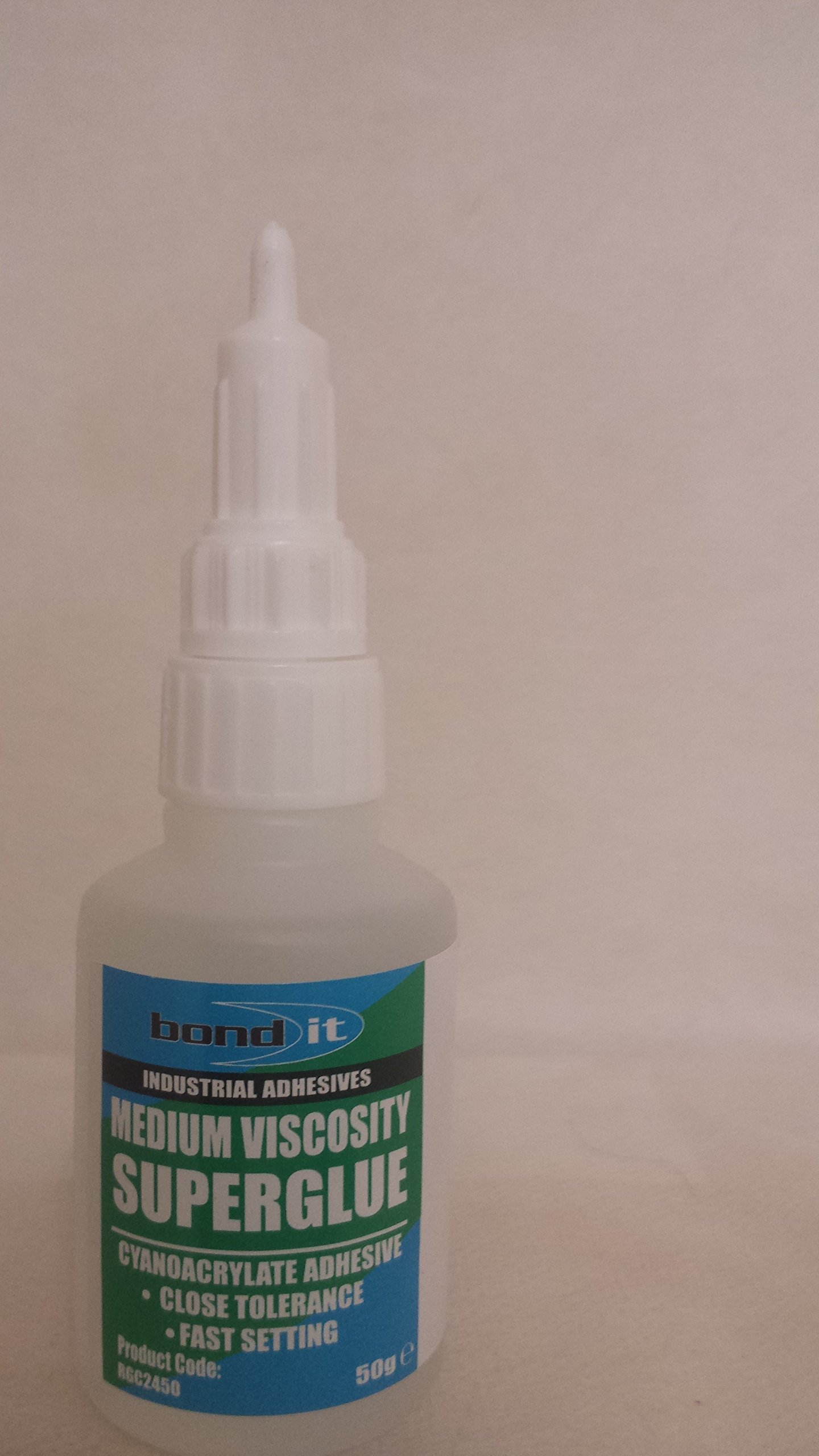 2 x 50g BOND IT Medium Viscosity Super Glue Adhesive Clear Cyanoacrylate