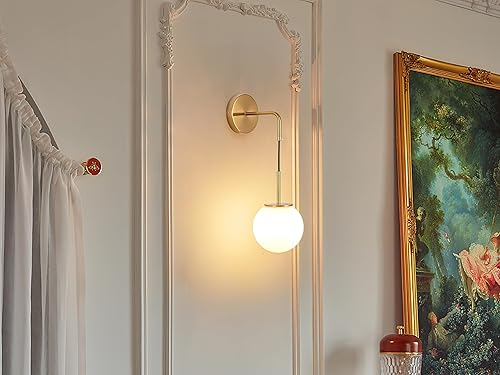 Miniatura 6 de Lámpara de pared de cuello de cisne con pilas, aplique de iluminación de ángulo ajustable, con bombilla LED regulable a distancia para decoración