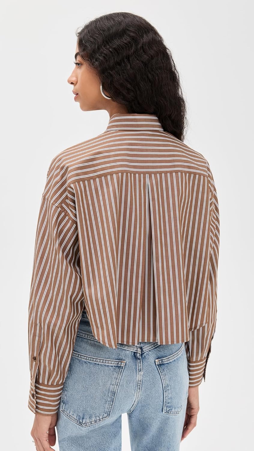 rag & bone Women's Marin Cropped Shirt - Image 3