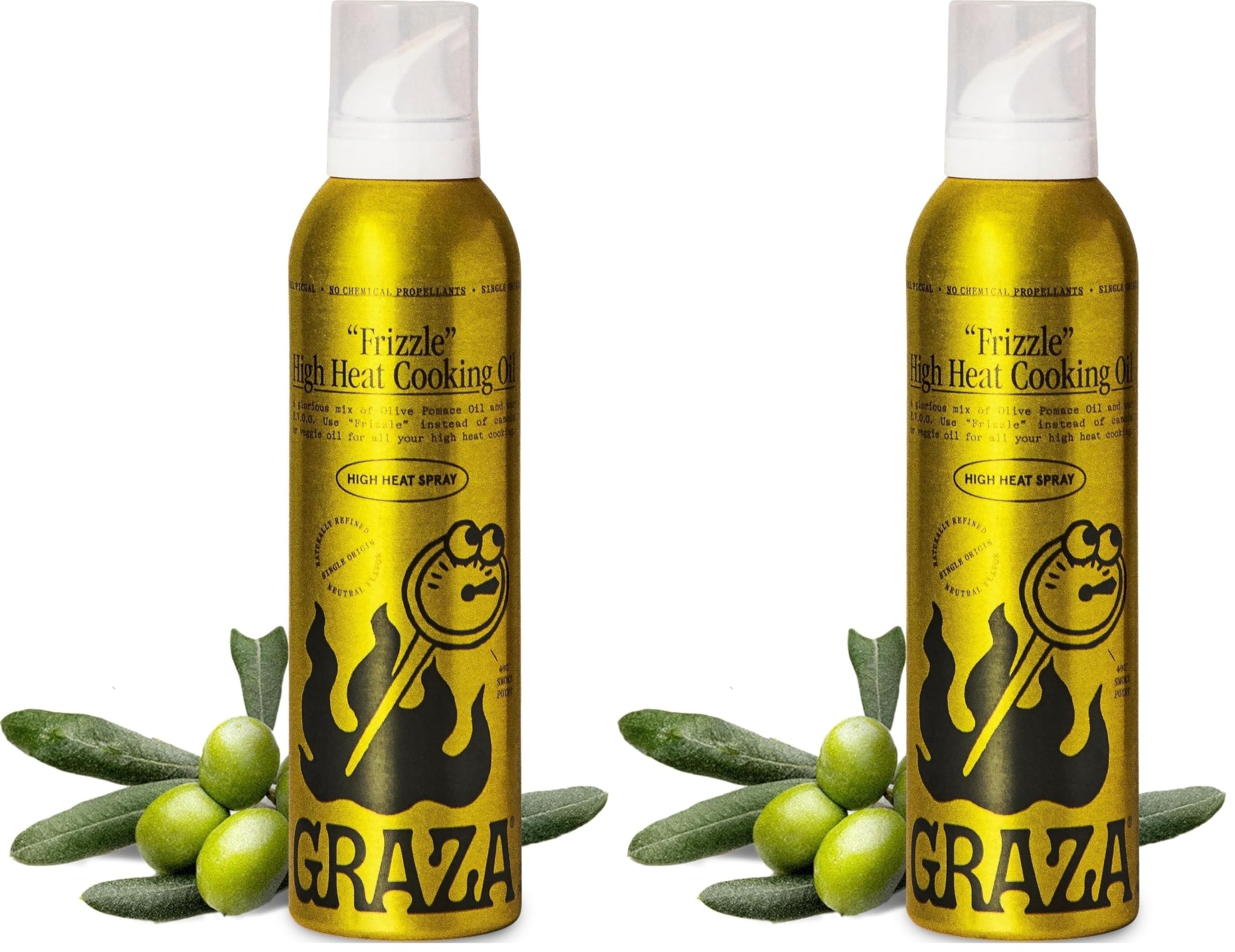Amazon.com : Graza Frizzle High Heat Cooking Oil Spray, Frying Oil