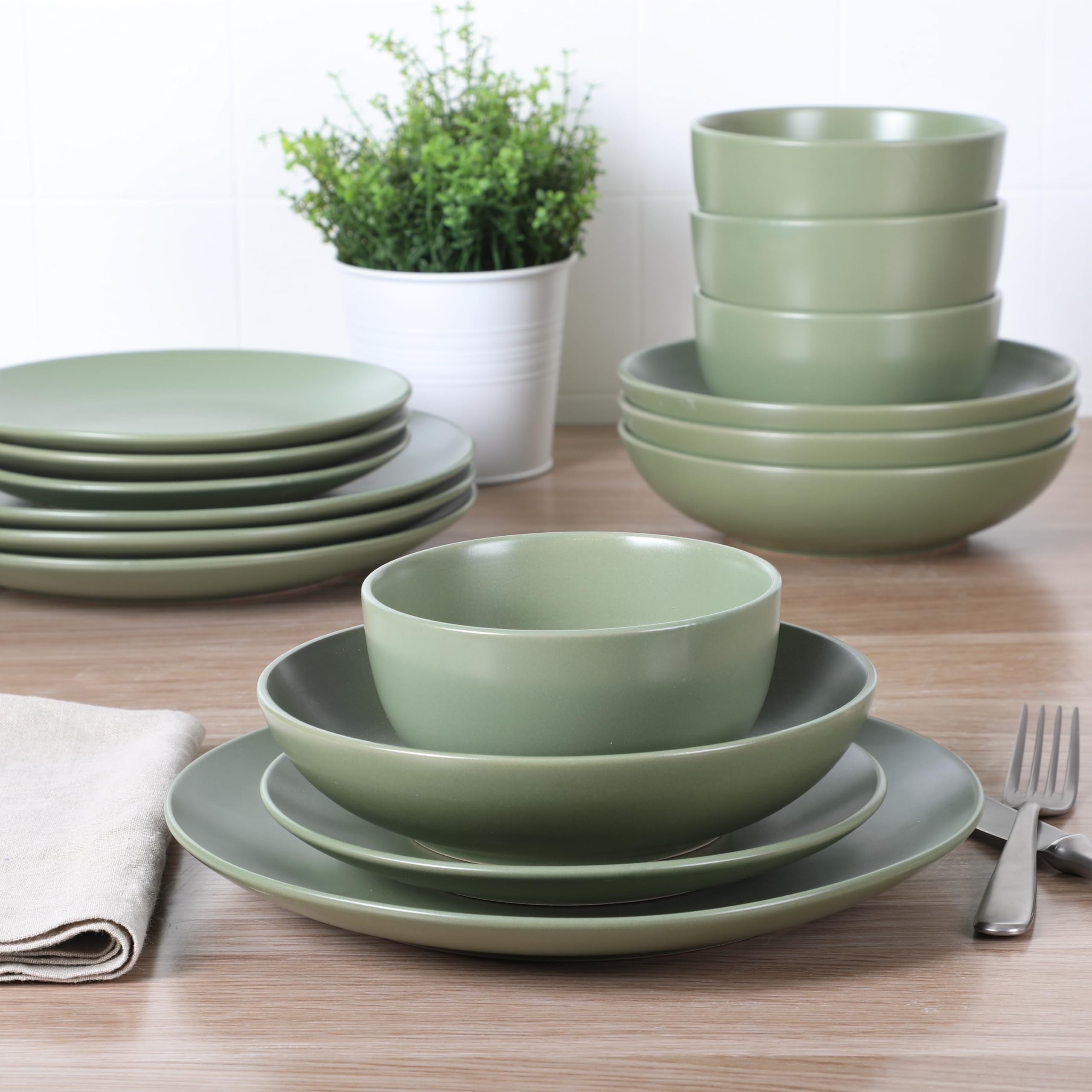 10 Sets Stainless Steel Plates And Bowls, Stainless Steel Dinnerware