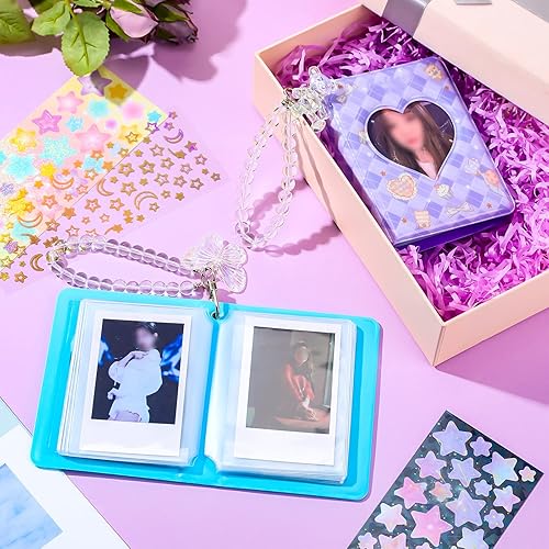 Miniatura 3 de 2 soportes para tarjetas de fotos Kpop de 3 pulgadas, mini álbum de tarjetas de fotos, para coleccionar, libros, carpetas Kpop, 40 bolsillos con