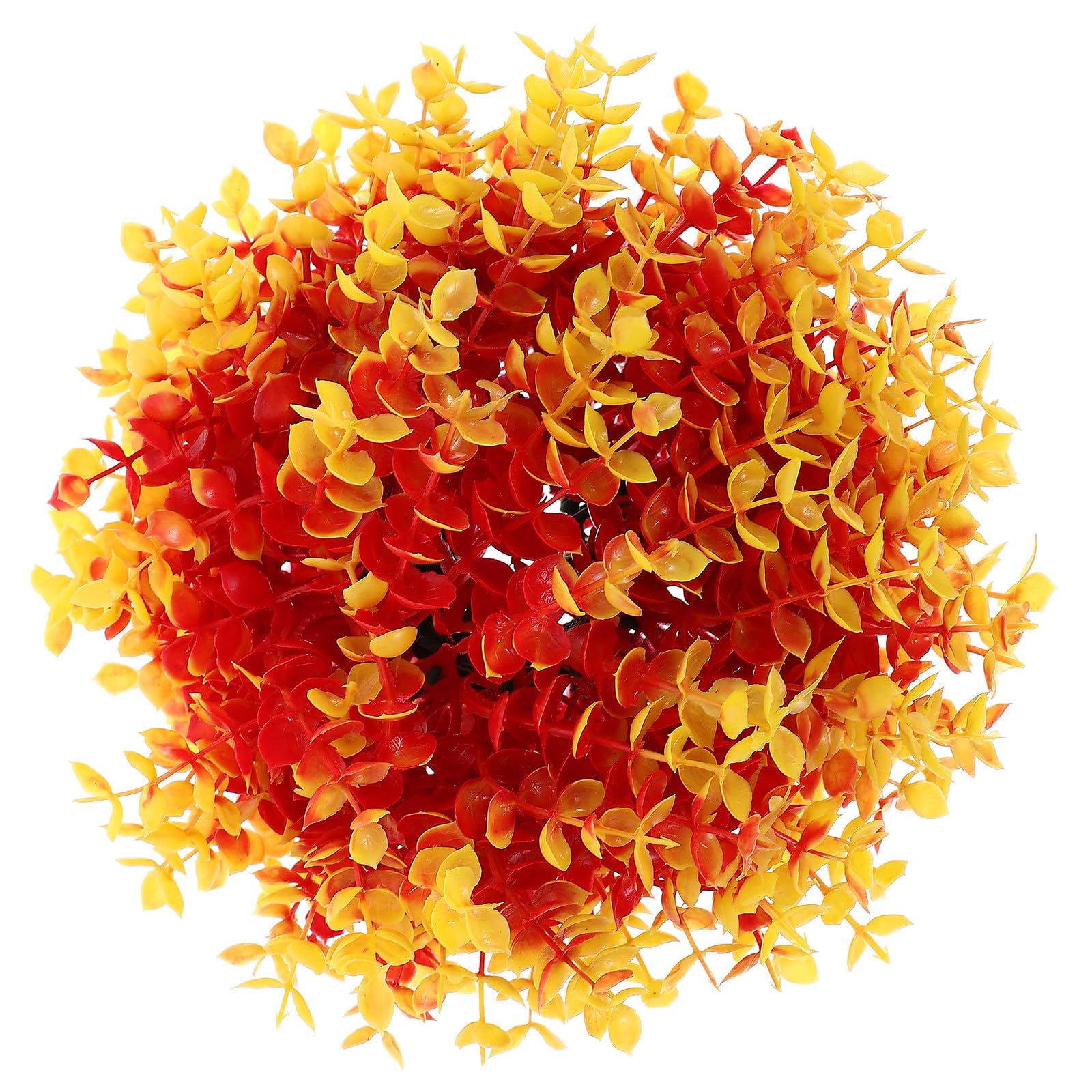 Boule de topiaire artificielle orange en plastique style rustique pour balcon et jardin