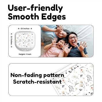 Retainer Case, Cute Floral Design, White, 1 Pack