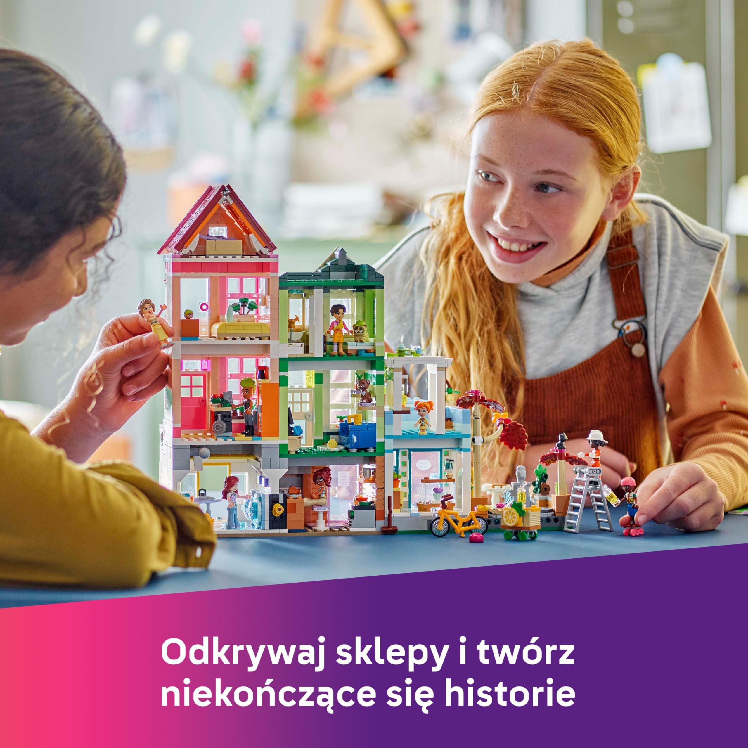 LEGO Friends Mieszkania i sklepy w mieście Heartlake 42670 | Miejska scenka, rozbudowany zestaw kreatywny, prezent dla nastolatka 12+, 2040 elementów