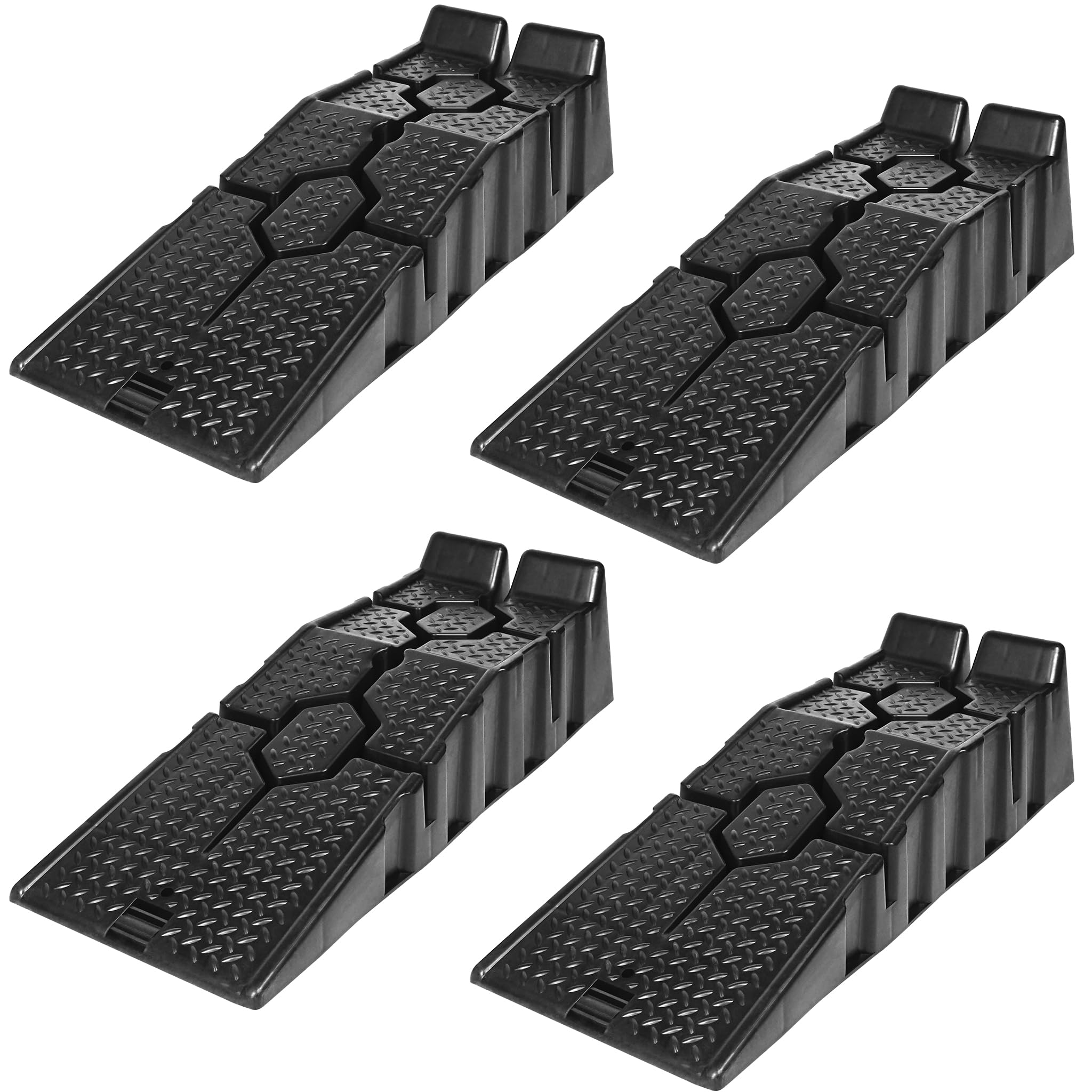 Rampe De Trottoir Caoutchouc Portable 18cm - Charge 3000kg Pour Voiture, Moto Et Fauteuil Roulant