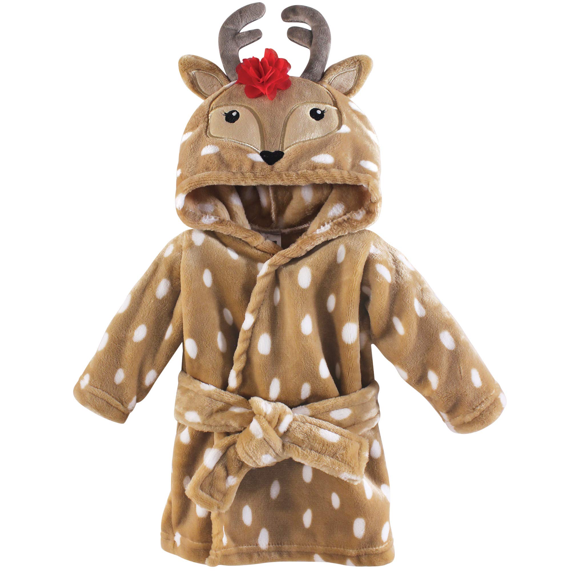 Hudson Baby Unisex Baby Plush Animal Face Bathrobe