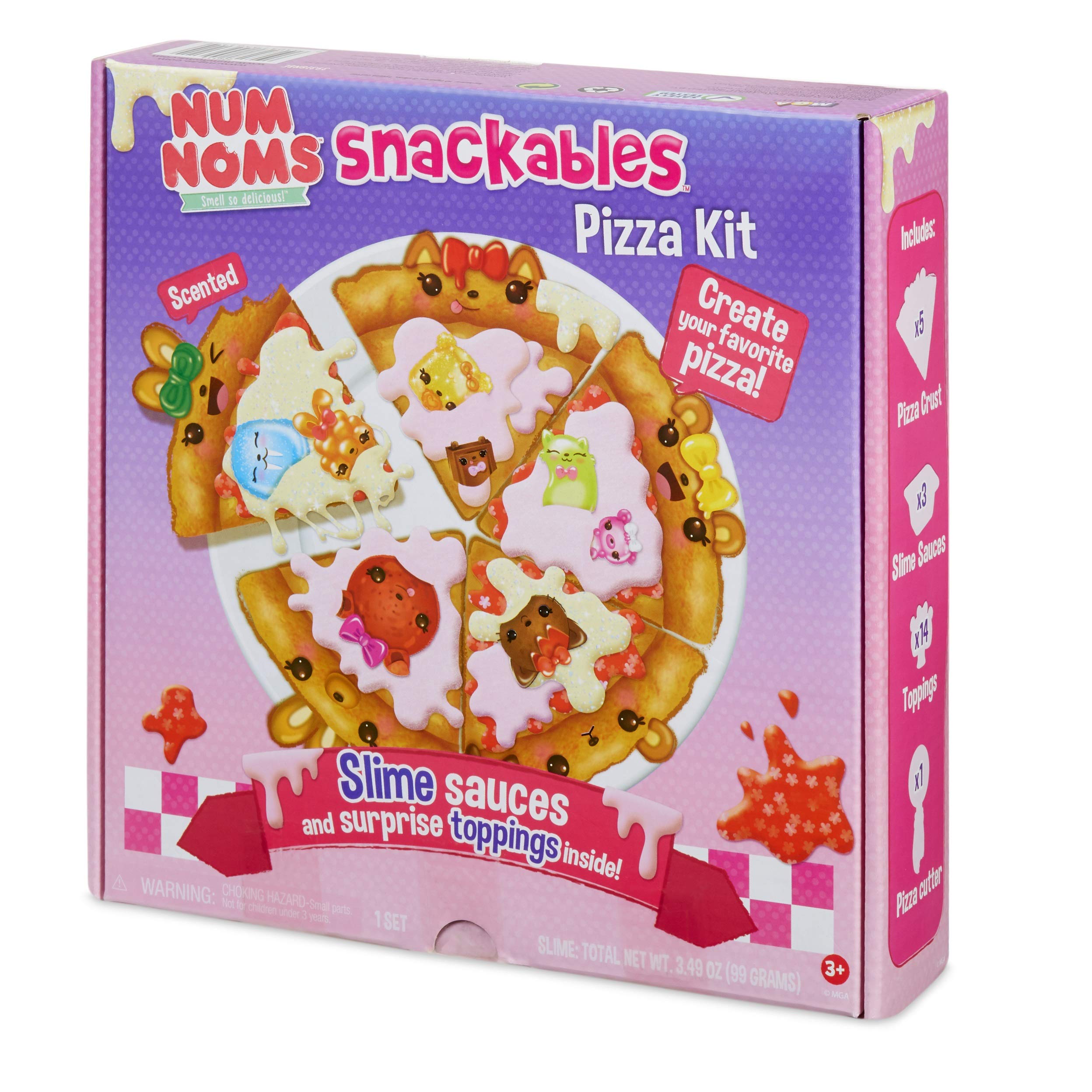 Num Noms Snackables Pizza Theme Kit with Scented Slime Surprises
