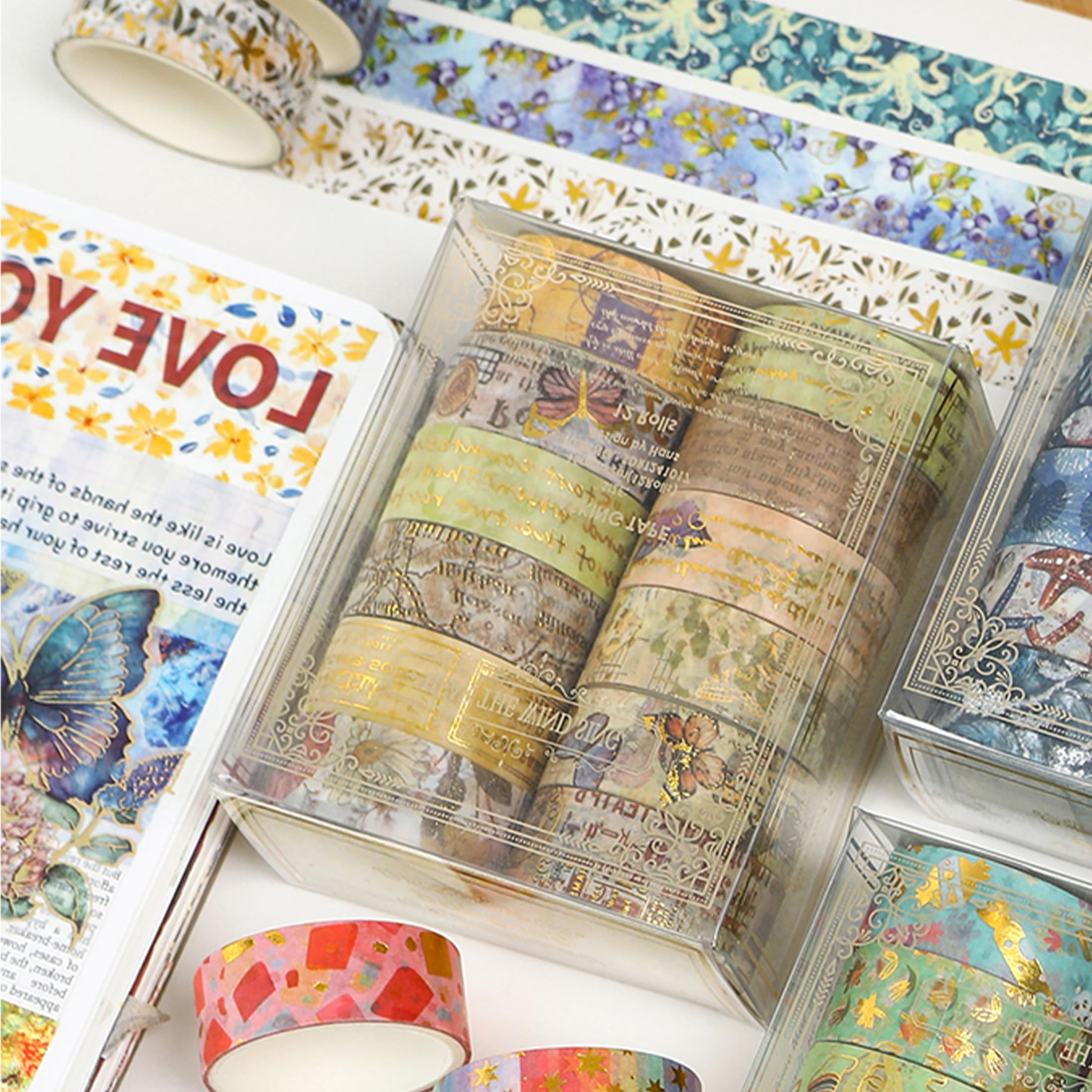 Set 25 Rotoli Washi Tape Notte Stellata Van Gogh | Decorazione Creative