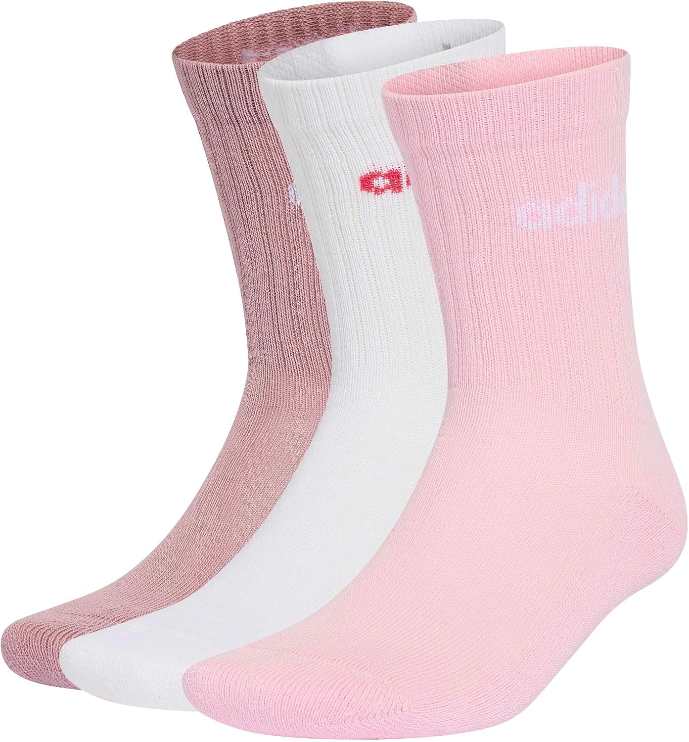 adidas Unisex-Adults LINEAR CREW SOCKS CUSHIONED SOCKS 3 PAIR PACK Socks (pack of 1)