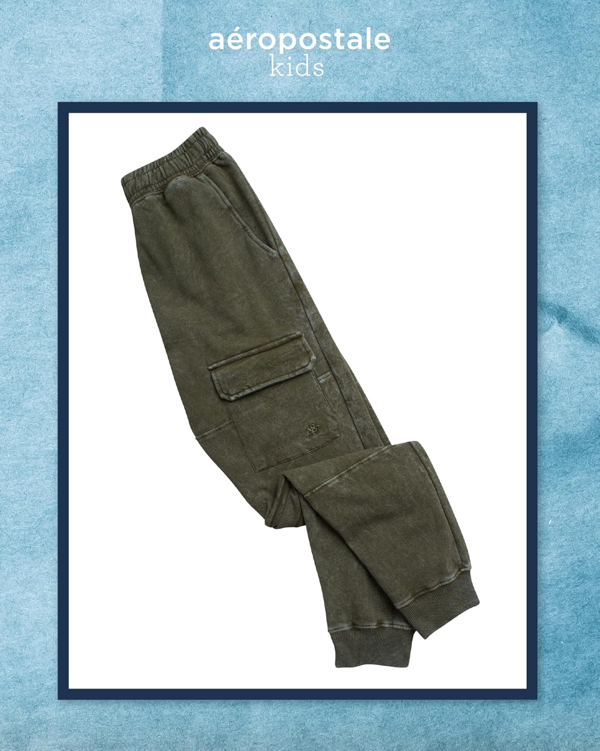 AEROPOSTALE Boys Sweatpants - Soft Fleece Cargo Pants Pull On Youth Kids Athletic Boys Joggers with Pockets (8-16) - Image 6