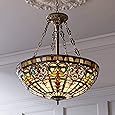 Possini Euro Design Pendant Light Fixture - 4 Light, Bronze Drum Shade, Rustic Industrial Pendant Light for Kitchen Islands, Living Rooms, Foyers, and Bedrooms - 22" Wide, 21 1/2" High