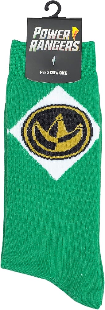 Mad Engine Power Rangers Logo Halloween Costume Crew Socks