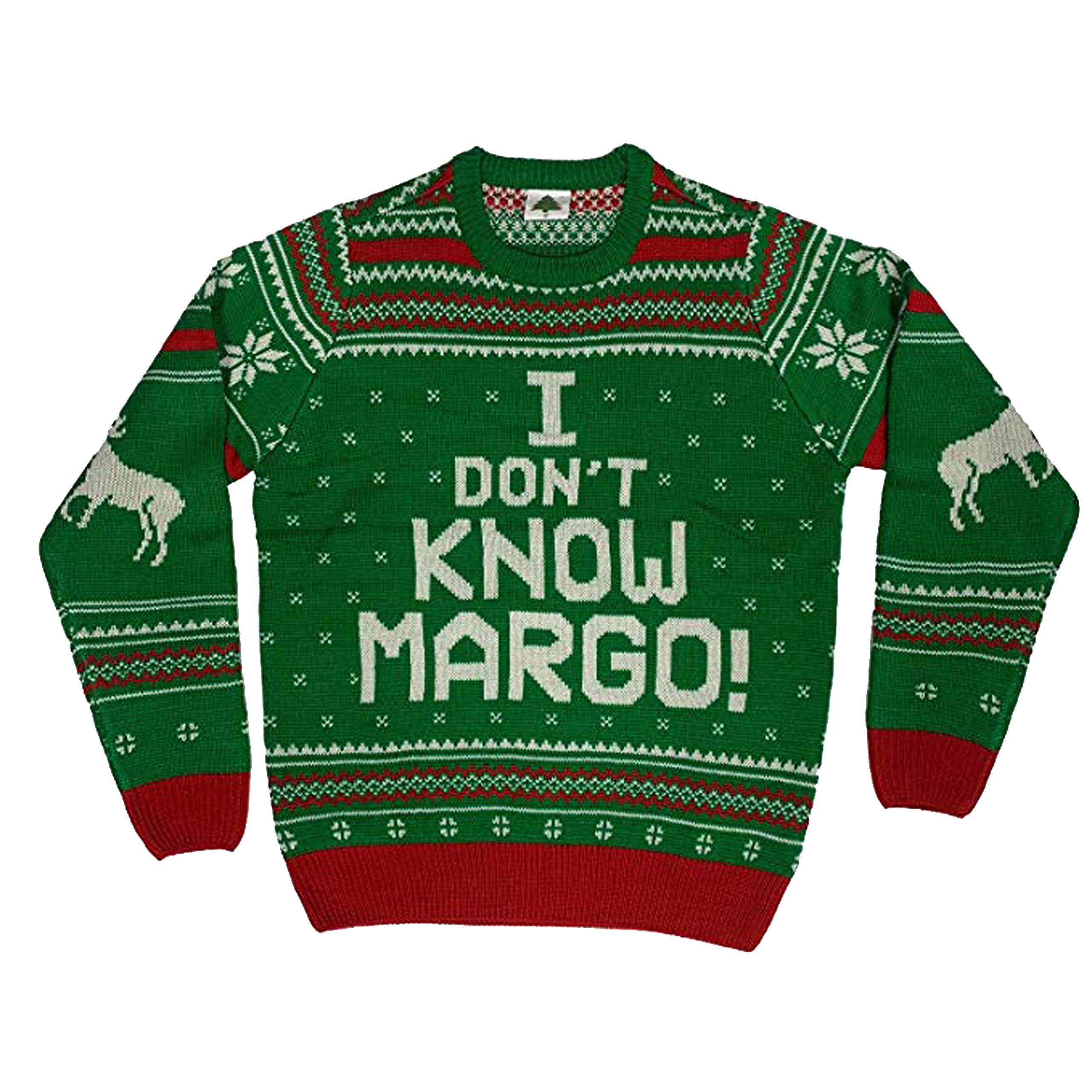 I Don't Know Margo Ugly Christmas Sweater Green