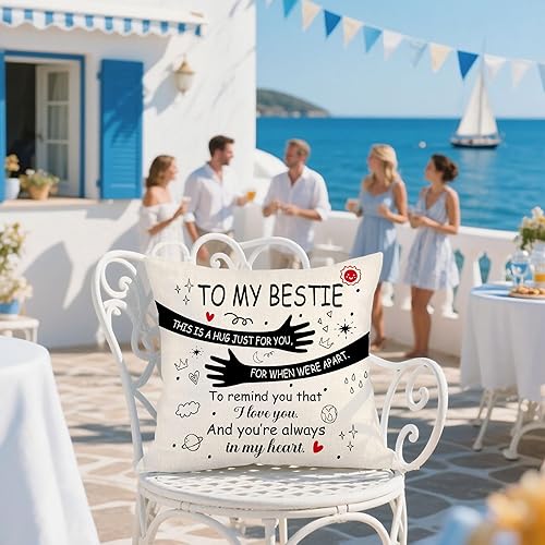 Miniatura 7 de Funda de almohada para regalo de despedida de mamá, este es un abrazo solo para ti para cuando estamos aparte para recordarte que te amo y que