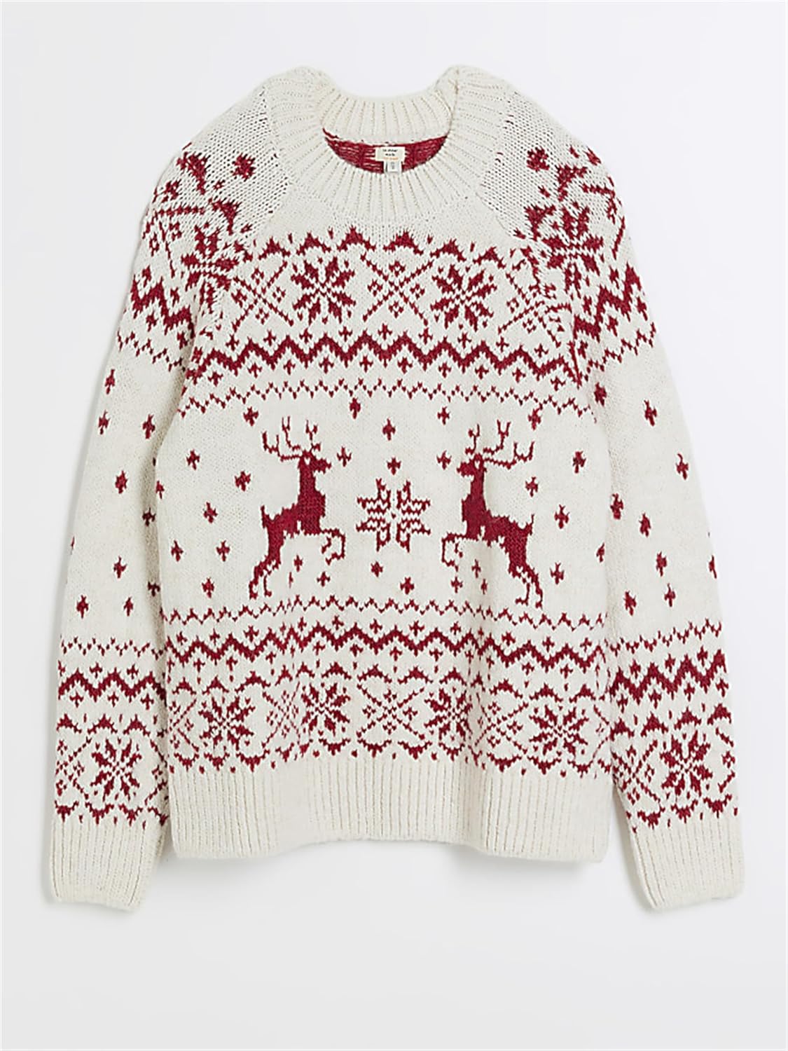 Women Cute Christmas Graphic Sweater Ugly Floral Long Sleeve Crew Neck Knit Pullover Top Funny Xmas Winter Outfits - Image 7