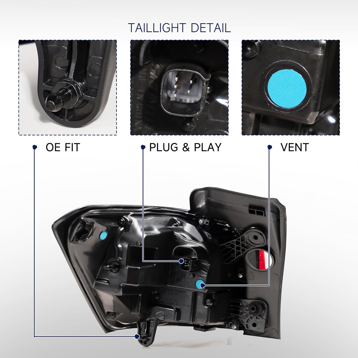 Led Tail Light Assembly Compatible with 2022 2023 2024 Chevy Equinox Rear Outer Taillights-RH Taillamp Assy LED Type Replacement, Right Passenger Side, OEM: GM2805153 85132584