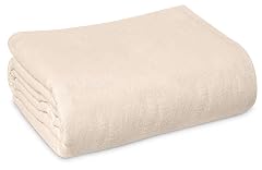 Linteum Textile Cotton Blended Hospital Patient Bath Blanket Bed Bath Sheet Twin Blanket Lightweight Thermal Utility Blankets 70x90
