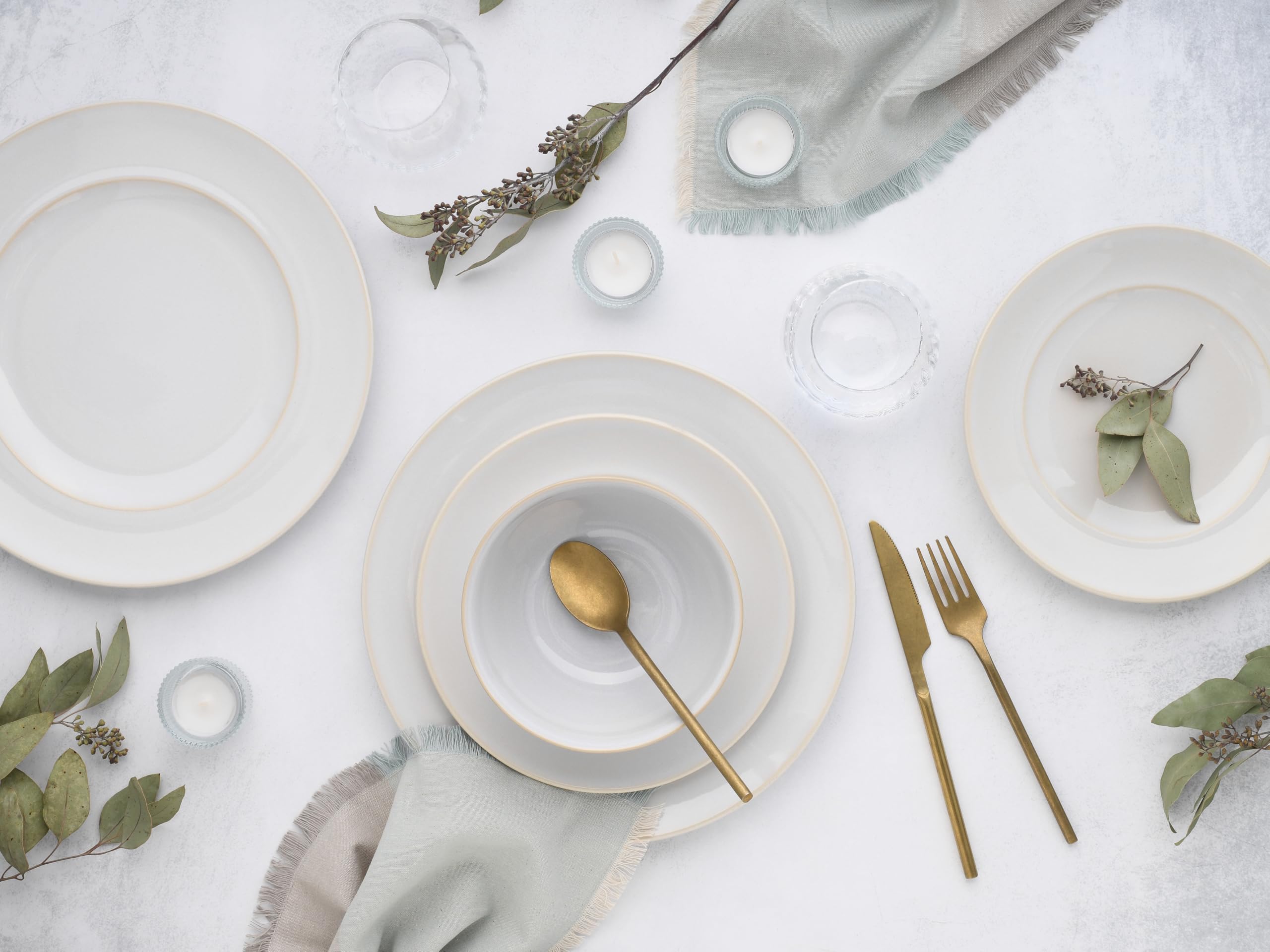 CreaTable, 23670, seria ANTIQUE offwhite, zestaw naczyń, zestaw talerzy 12-częściowy