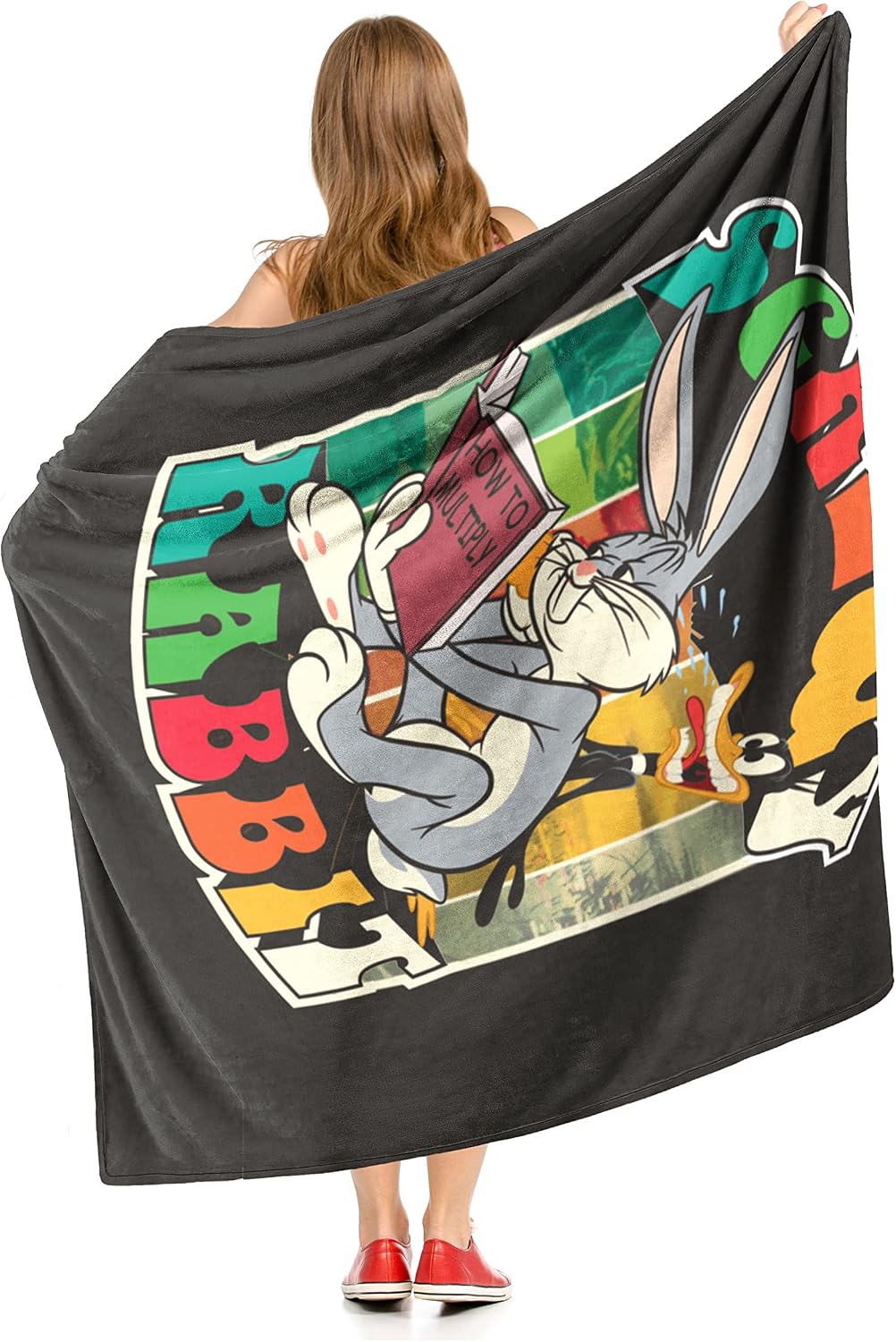 Northwest Looney Tunes Silk Touch Throw Blanket, 50" x 60", Screwy Rabbit