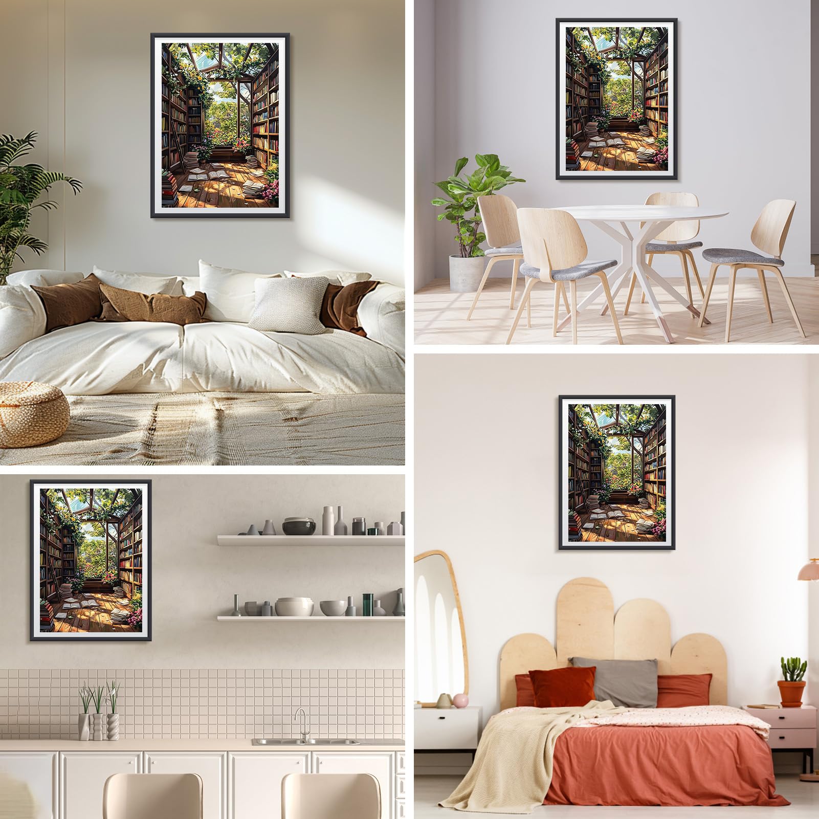 QUANMAITONG Diamond Painting 5D Fai Da Te | Kit Adulti Con Diamanti Rotondi | Decorazione Da Parete Rilassante