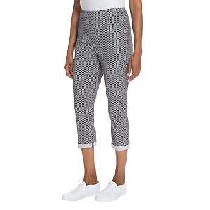 Mario Serrani Womens Pants Size S Ladies Roll Cuff Capri Blue