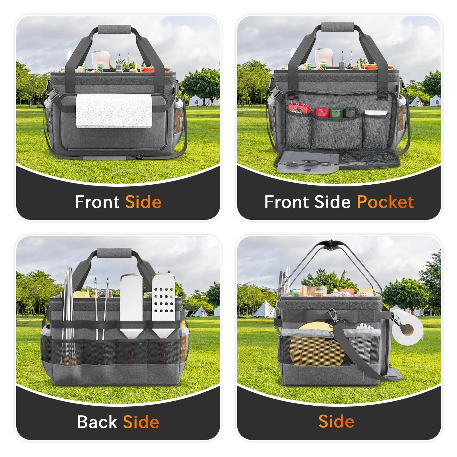 INOFUSS Grill Caddy With Paper Towel Holder - Versatile...
