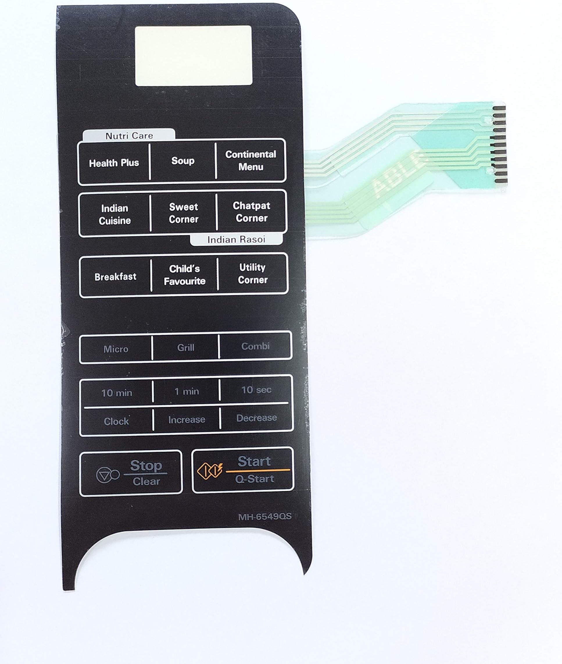 Able MH6549QS Microwave Oven Membrane Keypad