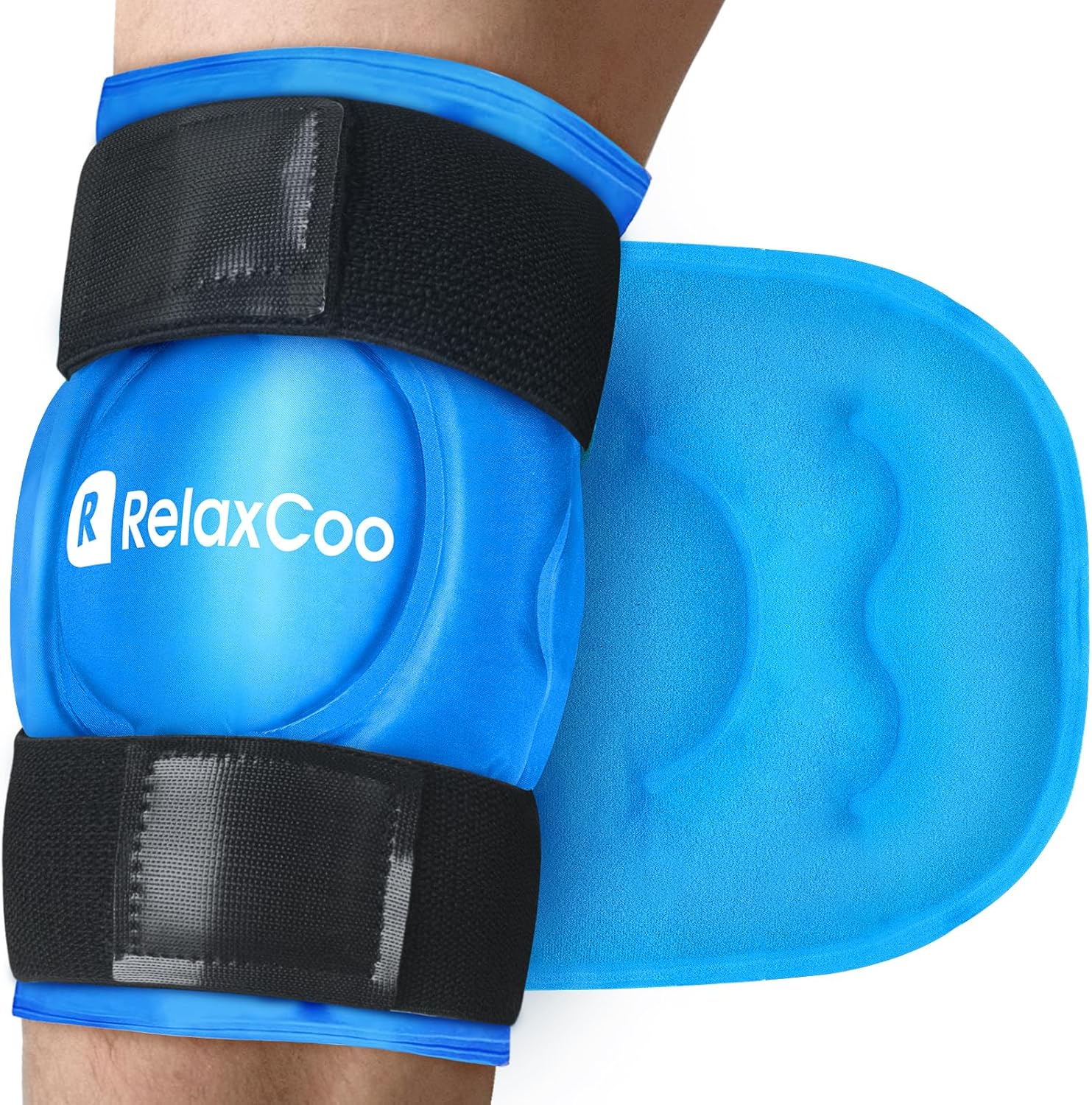 RelaxCoo Ice Pack for Knee Pain Relief, Cold Compression Therapy, 2 Pack
