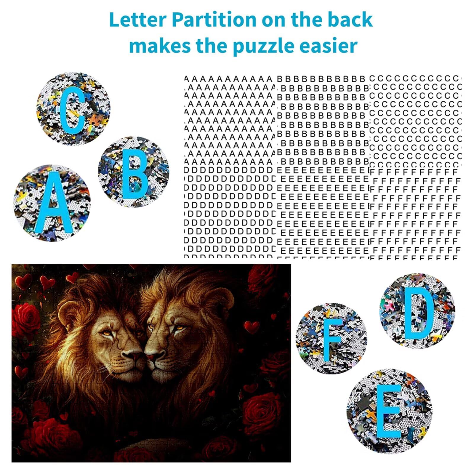 Puzzle 4000 elementów lew puzzle dla dorosłych różowe 141x87cm Unikalne rzemiosło klasyczne 3D drewniana układanka do rodzinnych gier aktywnych, układanka do samodzielnego wykonania nawet do dekoracji
