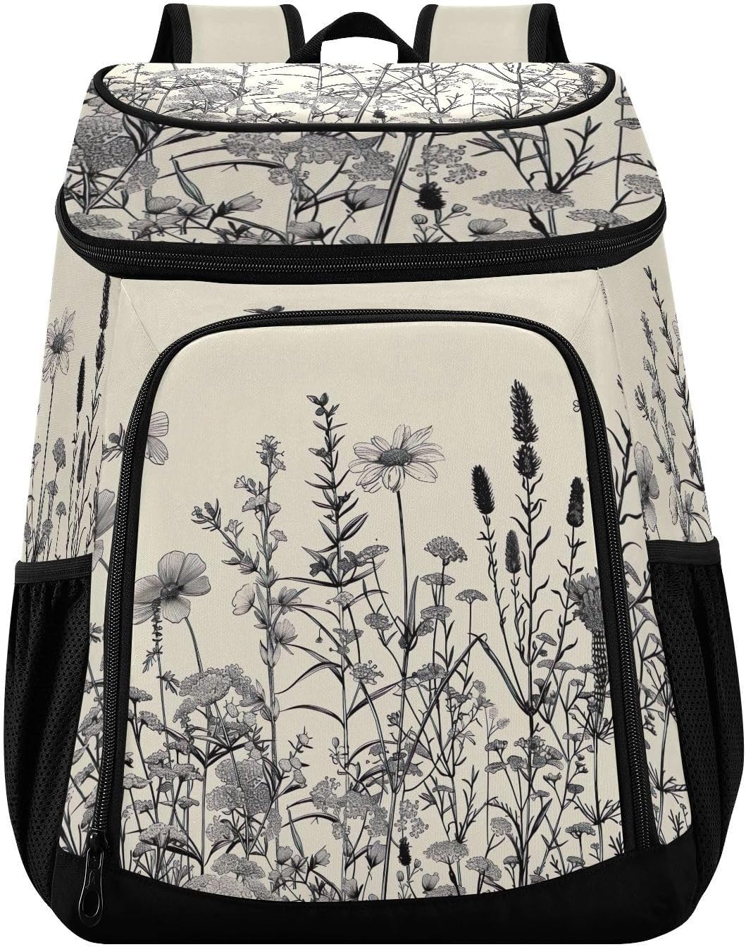 Wild Bushes Cooler Backpack 36 Cans Leakproof Waterproof Backpack Cooler Bag Beach Accessories Travel Camping Fishing Backpack for Women Men