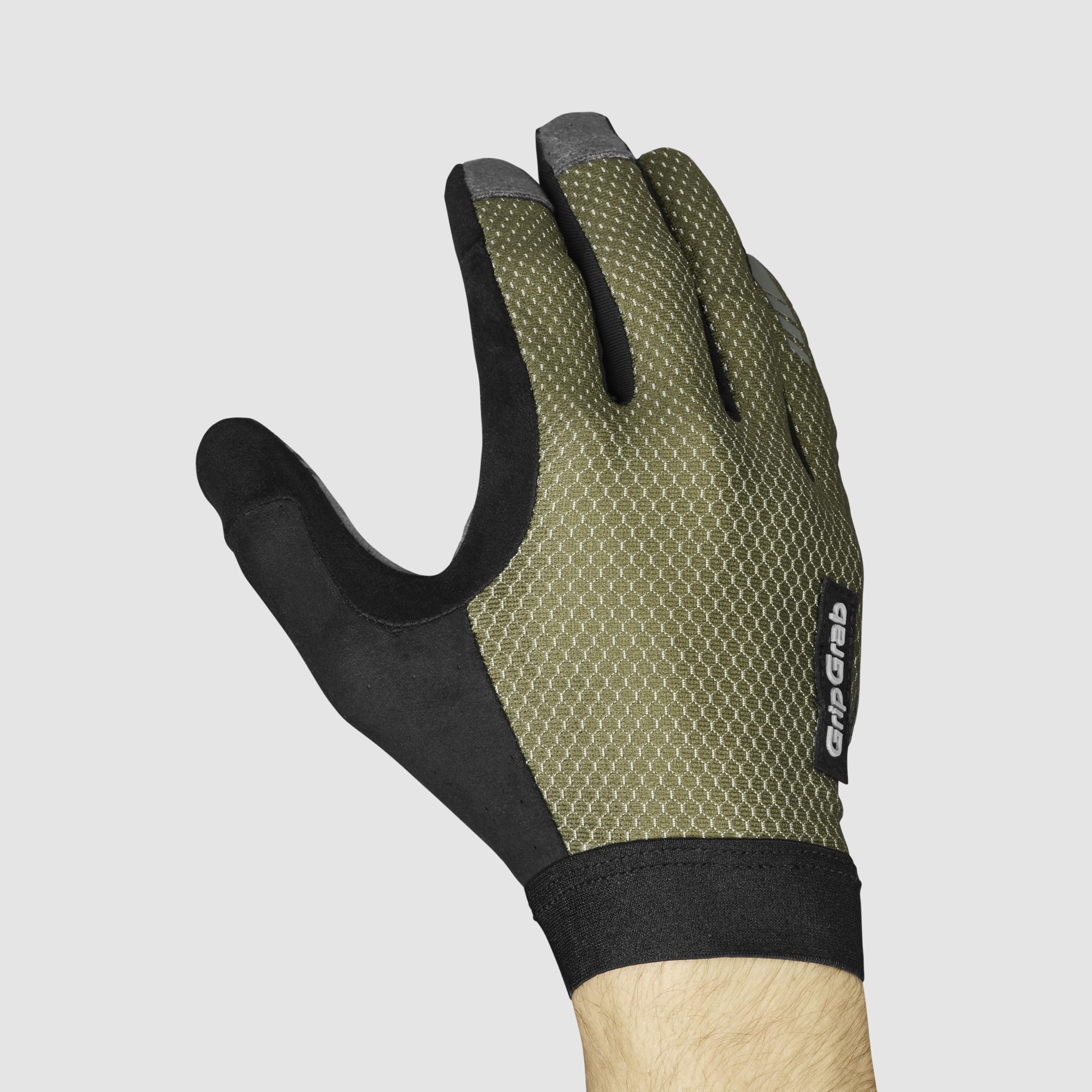 GripGrab Vertical 2 InsideGrip Langfinger MTB Profi Radsport Handschuhe | Vollfinger Fahrradhandschuhe ohne Polsterung mit Silikonprints für maximalen Grip, Touchscreen-kompatibel & Slip-In Bund