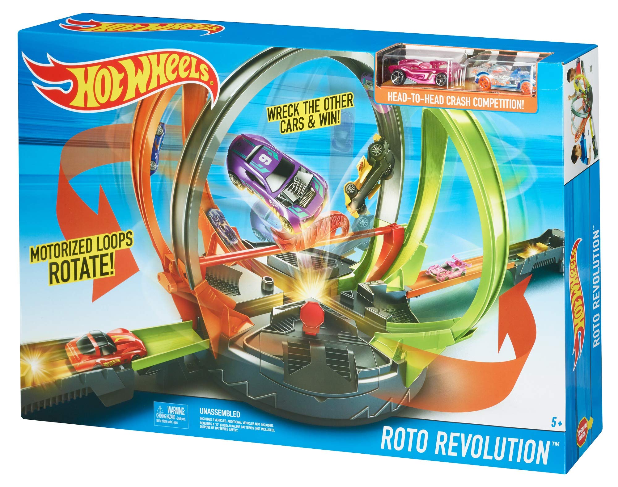 Hot Wheels Pista Megalooping Infernal, Pista de Coches de Juguete (Mattel FDF26)