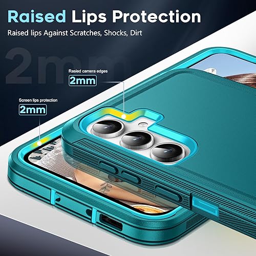 Miniatura 3 de LeYi Funda para Samsung Galaxy S23-FE-Case S23FE S 23 FE Funda con 2 protectores de pantalla de vidrio templado, resistente 3 en 1 Samsung S23 FE,