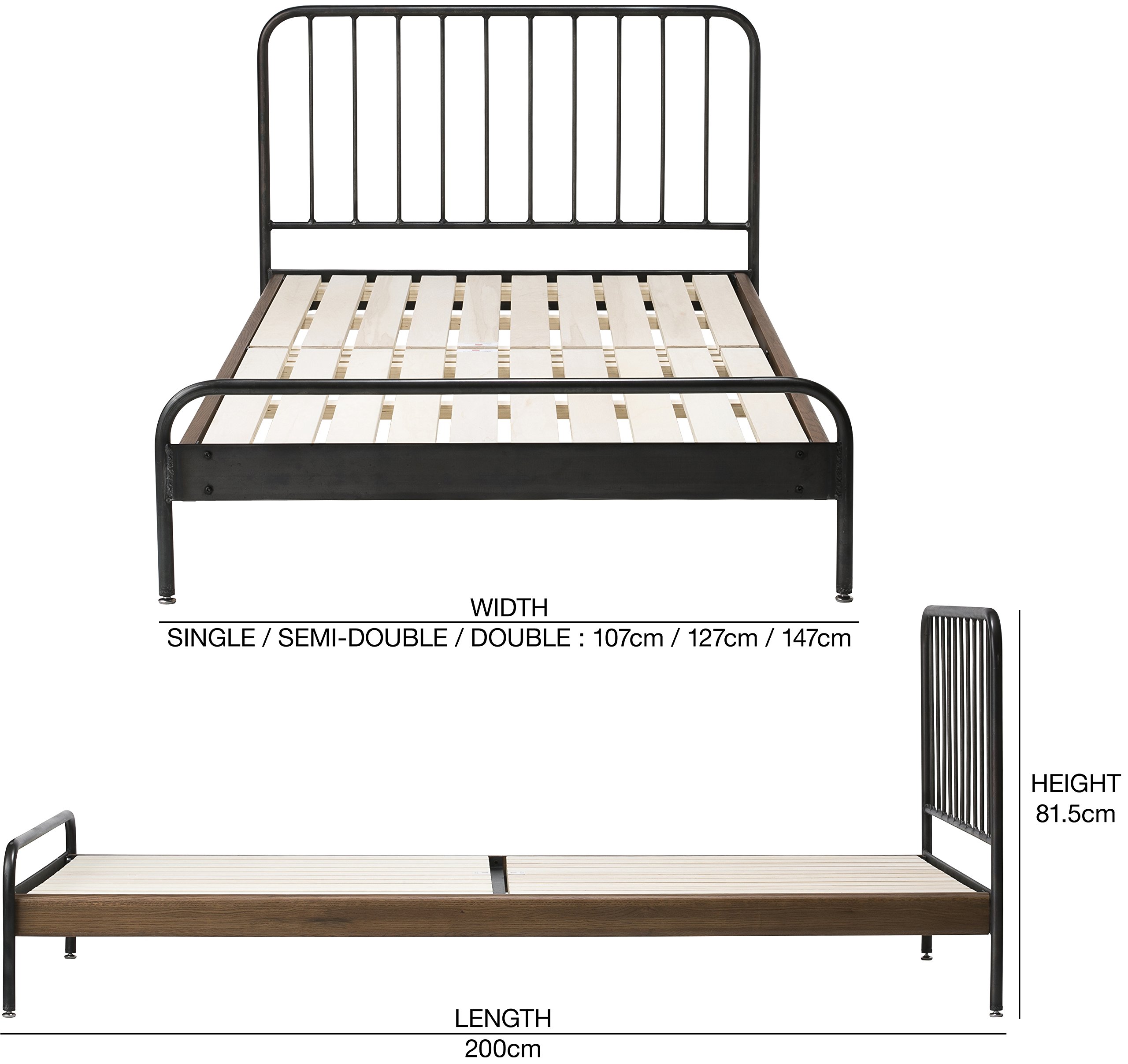 Amazon｜Journal standard furniture SENS BED SEMI-DOUBLE【3個口