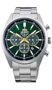 美品　ORIENT ソーラー駆動 ステンレス　 時計 グリーン SPORTS（ORIENT） オリエント ORIENT スポーツ SPORTS 腕時計