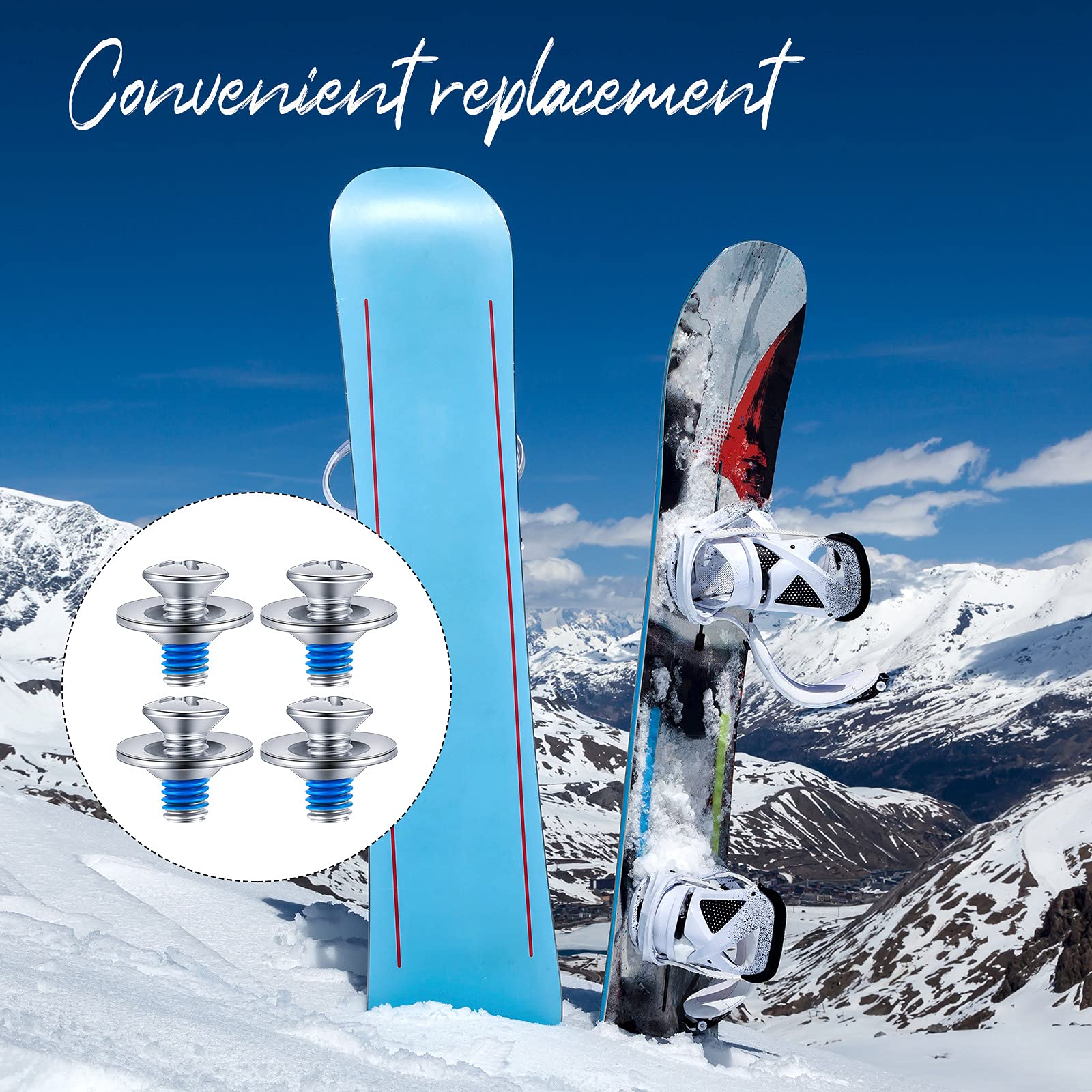 Snowboard Binding Screws - 16 Piece Set -5