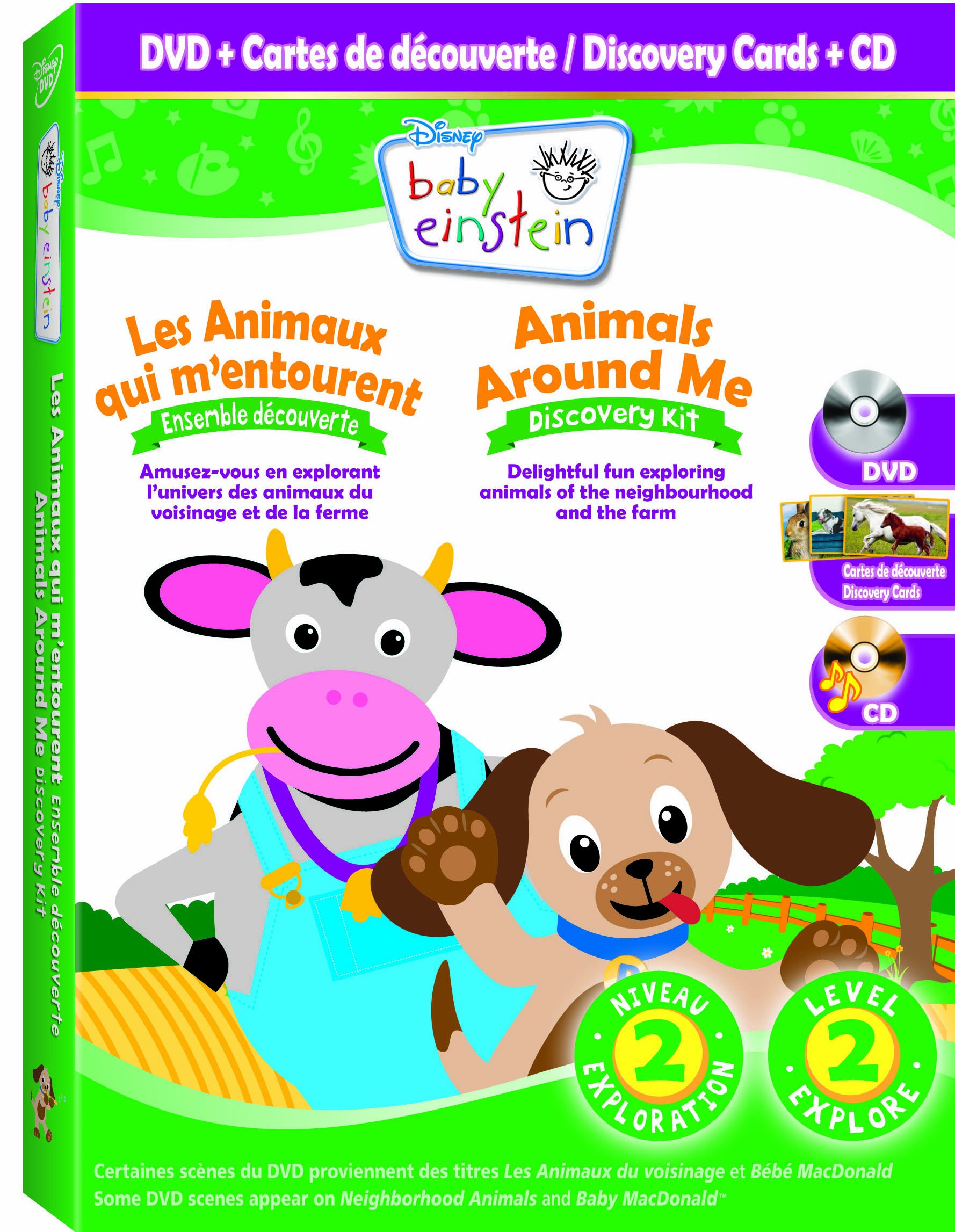 Disney Baby Einstein: Animals Around Me (Bilingual) [DVD]
