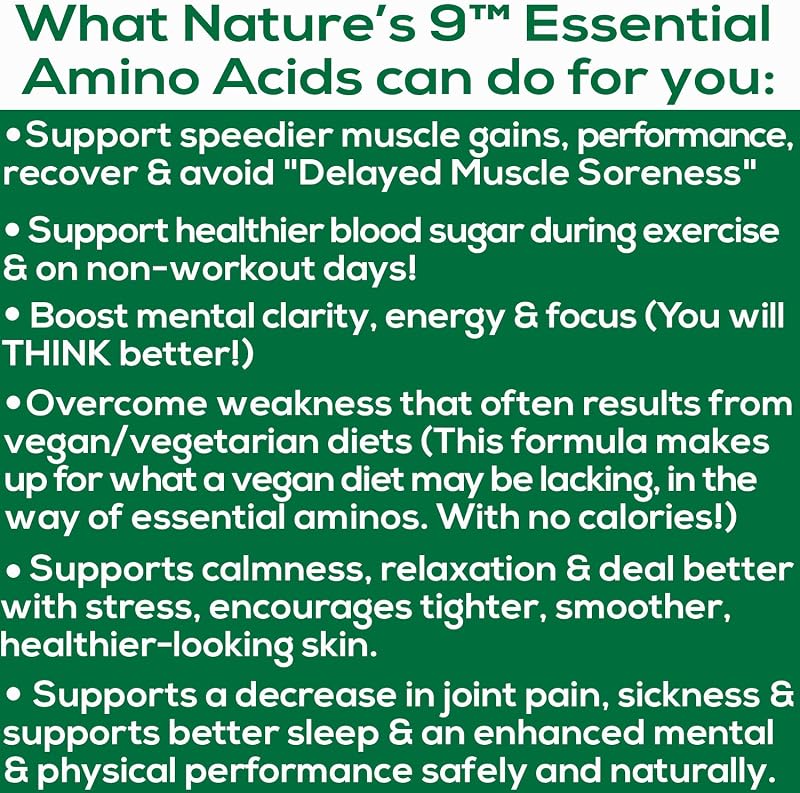 Essential Amino Acids EAA Supplement Complete Amino Acid Complex Pills BCAA + EAAS Tablets: Vegan, an Ideal Amino, Pre Workout, 9 Free Form, Muscle Recovery, Cognitive, Cravings, 210 Pills image 5