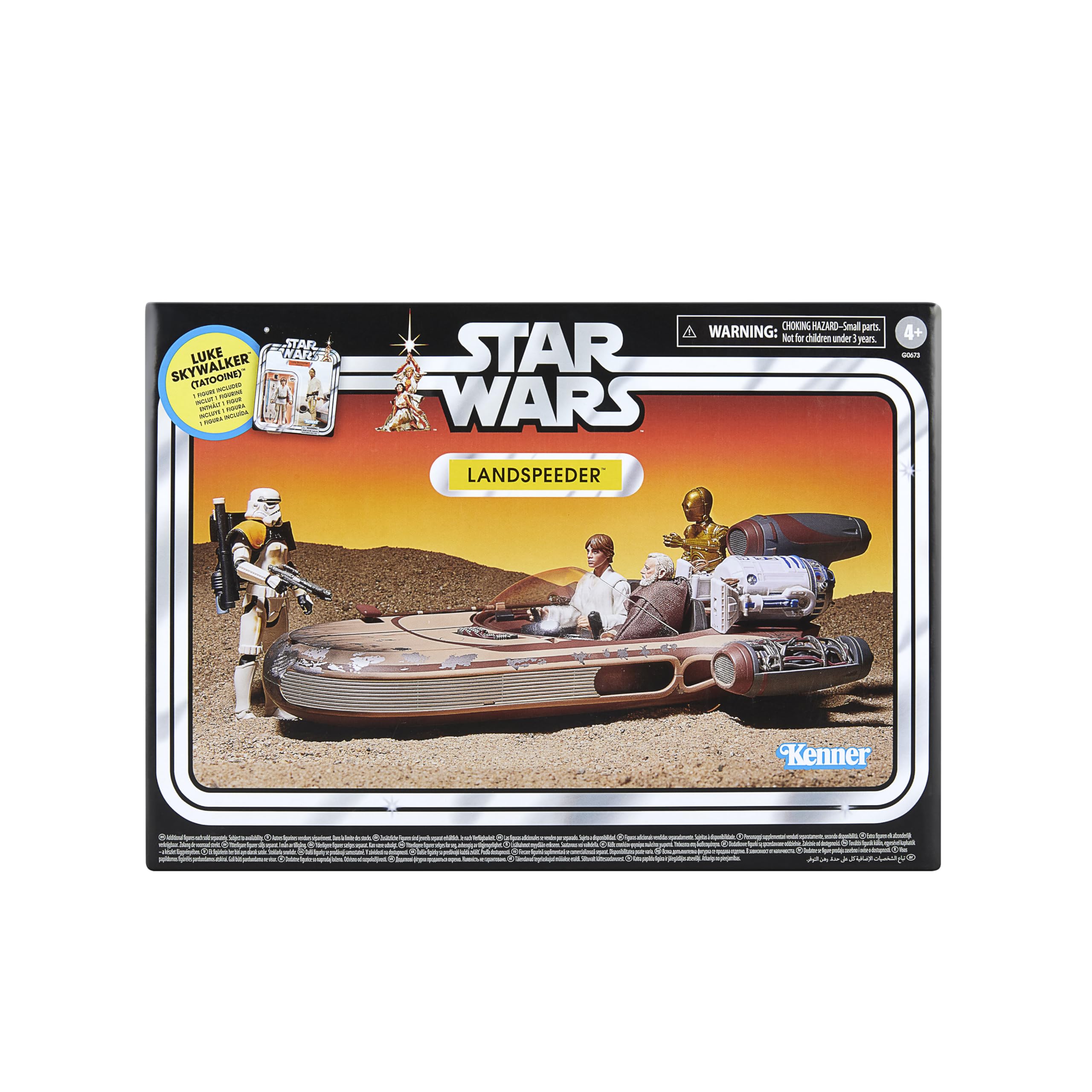Star Wars The Vintage Collection Landspeeder & Luke Skywalker, Star Wars: Eine neue Hoffnung Action-Figur & Fahrzeug, 9,5 cm