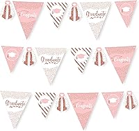 Vista 22 de Big Dot of Happiness 30 Piece Hello College - Graduation Party Pennant Triangle Banner