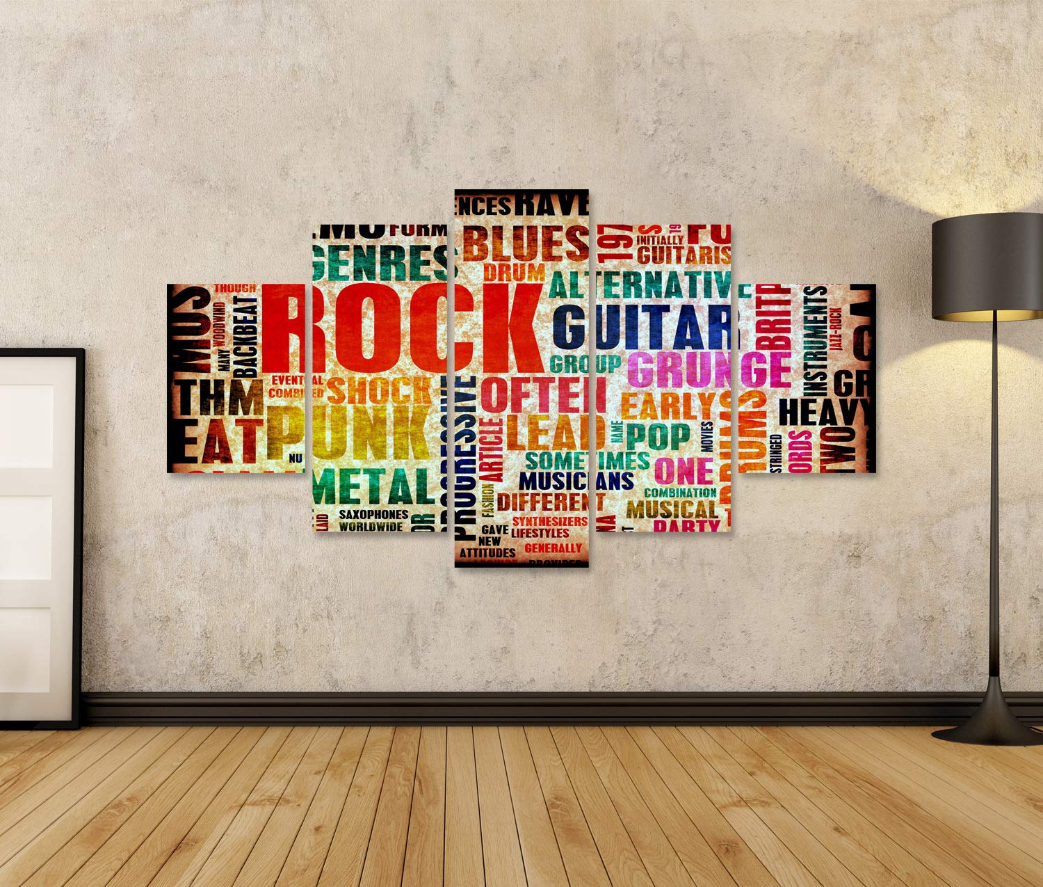 islandburner Quadro su tela Musica rock poster art come sfondo grunge Quadri Stampe Immagini Murale Decorazione da parete