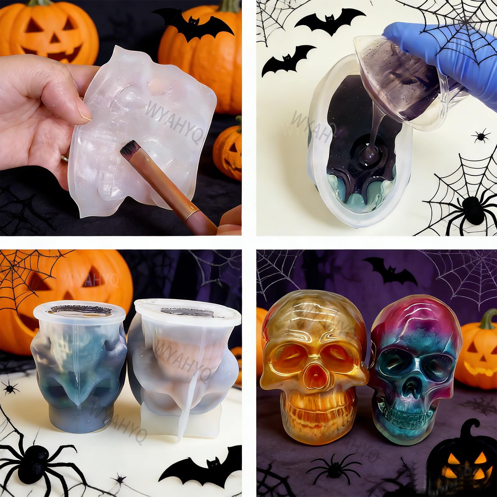 webake Siliconen doodskist, Halloween, siliconen vorm, doodskist, bakvorm voor pudding, cake, 1 stuk