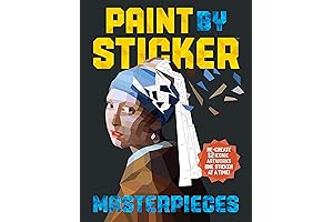 Paint by Sticker Masterpieces: Stress-Free Creative Art for Adults