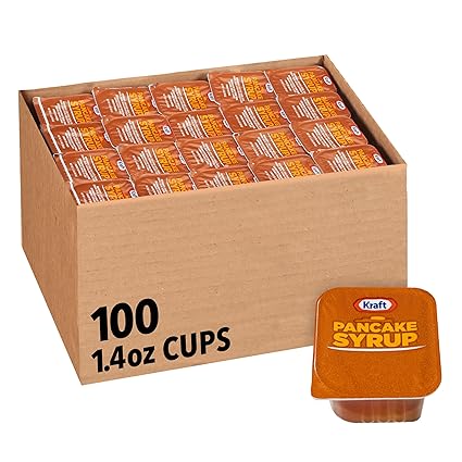 Kraft Pancake Syrup Single Serve Dip Cup (1.4 oz Cups, Pack of 120)