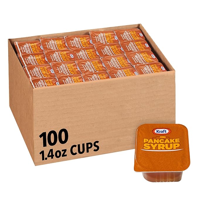 Kraft Pancake Syrup Single Serve Dip Cup (1.4 oz Cups, Pack of 120)