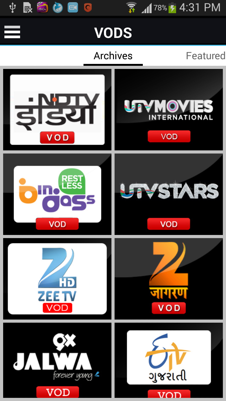 YuppTV for Fire PhoneAmazonアプリストアのアプリ