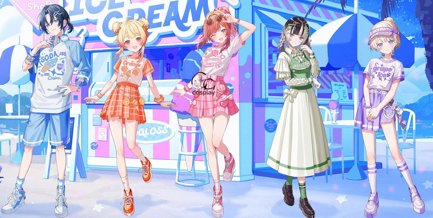 GGcosplay ホロナツパラダイス 夏の新衣装 ReGLOSS 火威青 音